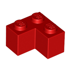 Red Brick 2 x 2 Corner