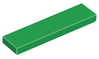 Green Tile 1 x 4