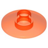 Trans-Neon Orange Dish 2 x 2 Inverted (Radar)
