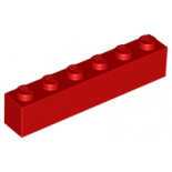 Red Brick 1 x 6