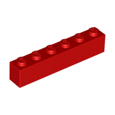 Red Brick 1 x 6