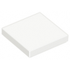 White Tile 2 x 2 with Groove