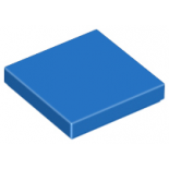 Blue Tile 2 x 2 with Groove