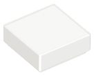 White Tile 1 x 1 with Groove