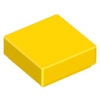 Yellow Tile 1 x 1 with Groove