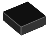 Black Tile 1 x 1 with Groove