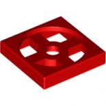 Red Turntable 2 x 2 Plate, Base