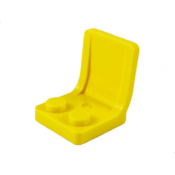 Yellow Minifig, Utensil Seat 2 x 2 with Center Sprue Mark