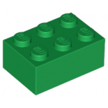 Green Brick 2 x 3