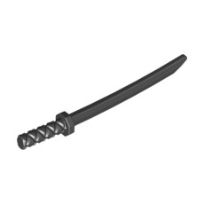 Black Minifigure, Weapon Sword, Shamshir/Katana