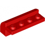 Red Slope, Curved 2 x 4 x 1 1/3 with Four Recessed Studs