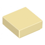 Tan Tile 1 x 1 with Groove