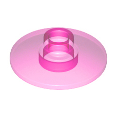 Trans-Dark Pink Dish 2 x 2 Inverted (Radar)