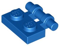 Blue Plate, Modified 1 x 2 with Handle on Side - Free Ends