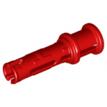 Red Technic, Pin Long with Friction Ridges Lengthwise and Stop Bush