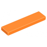 Orange Tile 1 x 4