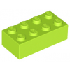 Lime Brick 2 x 4