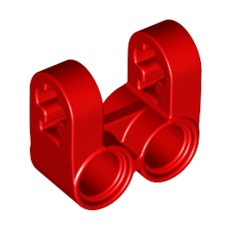 Red Technic, Axle and Pin Connector Perpendicular Double Split