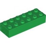 Green Brick 2 x 6