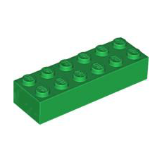 Green Brick 2 x 6