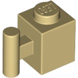 Tan Brick, Modified 1 x 1 with Handle