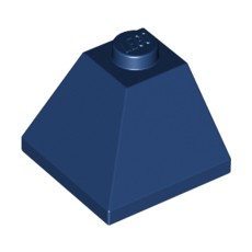 Dark Blue Slope 45 2 x 2 Double Convex