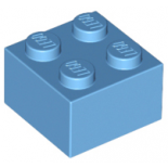 Medium Blue Brick 2 x 2