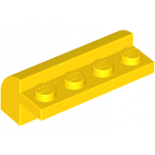 Yellow Slope, Curved 2 x 4 x 1 1/3 with Four Recessed Studs