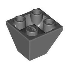 Dark Bluish Gray Slope, Inverted 45 2 x 2 Double Convex