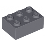 Dark Bluish Gray Brick 2 x 3