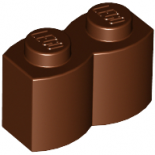 Reddish Brown Brick, Modified 1 x 2 Log