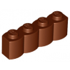 Reddish Brown Brick, Modified 1 x 4 with Log Profile