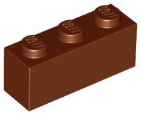 Reddish Brown Brick 1 x 3