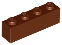 Reddish Brown Brick 1 x 4