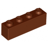 Reddish Brown Brick 1 x 4