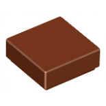 Reddish Brown Tile 1 x 1 with Groove