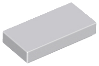 Light Bluish Gray Tile 1 x  2