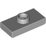 Light Bluish Gray Plate, Modified 1 x 2 with 1 Stud with Groove (Jumper)