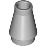 Light Bluish Gray Cone 1 x 1 with Top Groove