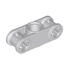 Light Bluish Gray Technic, Axle and Pin Connector Perpendicular 3L with Center Pin Hole