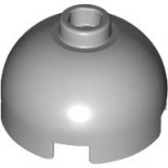 Light Bluish Gray Brick, Round 2 x 2 Dome Top with Bottom Axle Holder - Hollow Stud