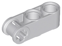 Light Bluish Gray Technic, Axle and Pin Connector Perpendicular 3L with 2 Pin Holes