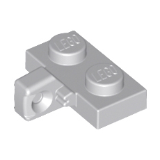 Light Bluish Gray Hinge Plate 1 x 2 Locking with 1 Finger on Side