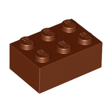Reddish Brown Brick 2 x 3