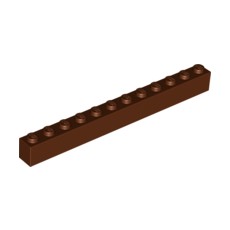 Reddish Brown Brick 1 x 12