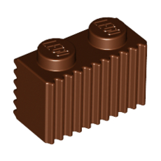 Reddish Brown Brick, Modified 1 x 2 with Grille (Grill)