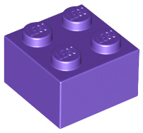 Dark Purple Brick 2 x 2
