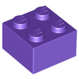 Dark Purple Brick 2 x 2