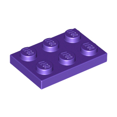 Dark Purple Plate 2 x 3
