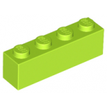Lime Brick 1 x 4